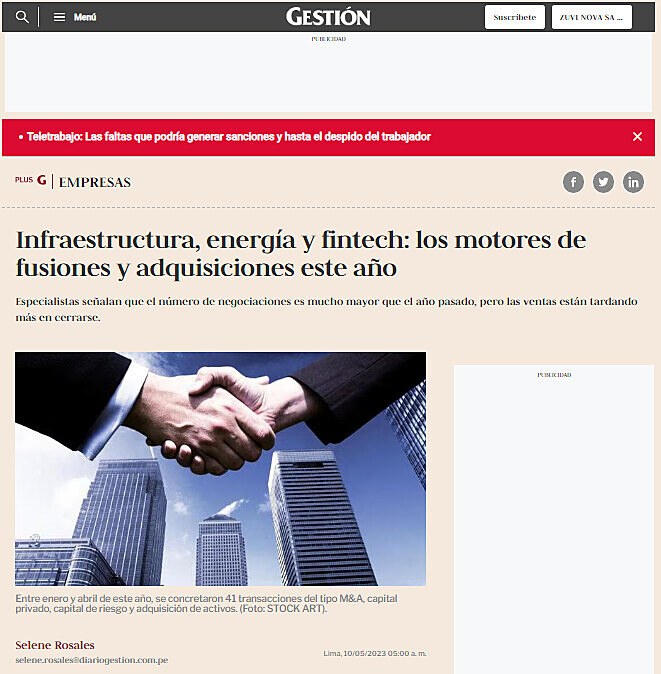 Infraestructura, energa y fintech: los motores de fusiones y adquisiciones este ao